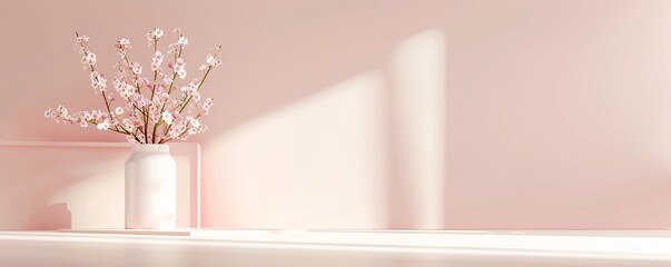 Poster - a sophisticated 3d background with soft ambient lighting and subtle shadows creates a refined settin