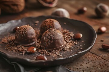 Canvas Print - Savor the earthy tones and rich texture in every bite of chestnut Experience the beneficial properties and delicious taste of this natural delicacy Treat