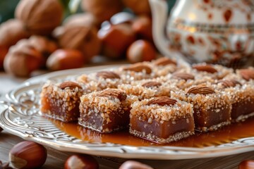 Canvas Print - Turkish chestnut dessert Kestane Sekeri