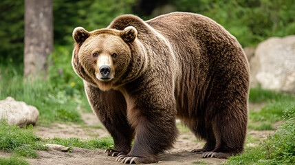 Wall Mural - Powerful Grizzly Bear in the Wild - Capture Nature's Majesty