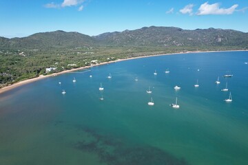 Aerial photo of Magnetic Island Queensland Australia