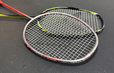 Wall Mural - Badminton Racket on white background