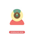 © Yoppie - Webcam icon vector illustration. technology concept vector design. Perfect for web and mobile UIUX. Modern, minimalistic vector style. Ideal for app interfaces, website elements