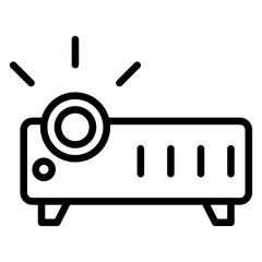 Poster - Projector Icon Style