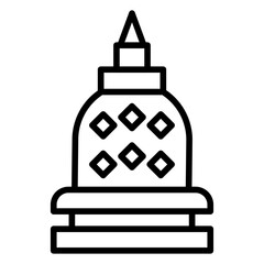 Sticker - Borobudur Icon Style