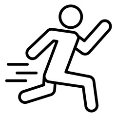 Sticker - Jogging Icon Style