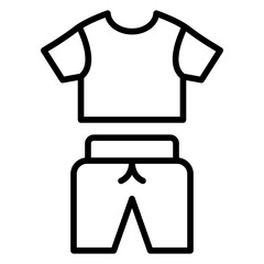 Sticker - Exercise Clothes Icon Style