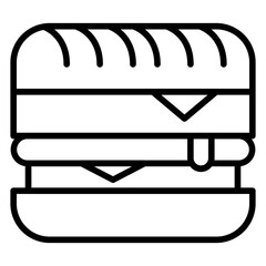 Poster - Cuban Sandwich Icon Style