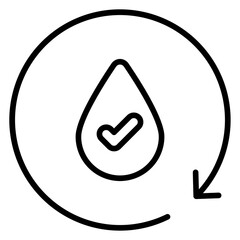 Poster - Keep Hydrated Icon Style