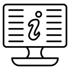 Sticker - Digital Information Icon Style