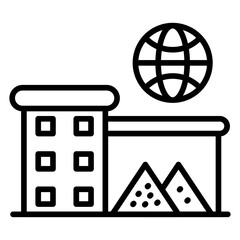 Poster - Global Waste Production Icon Style