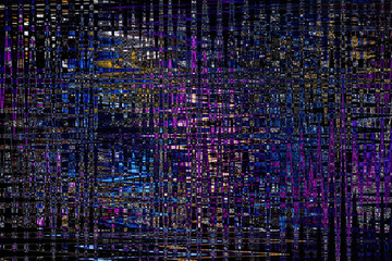 Leinwandbilder - Colorful blue pink Abstract Grid Pattern 