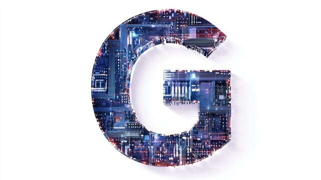 A large, bold letter 
