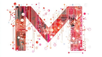 Fototapete - A large, bold letter 