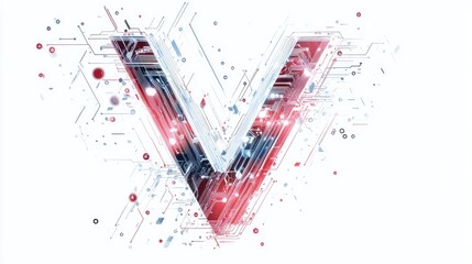 Fototapete - A large, bold letter 