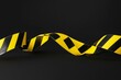 © Daria - Vector illustration of police warning tape with yellow and black stripes, caution ribbon