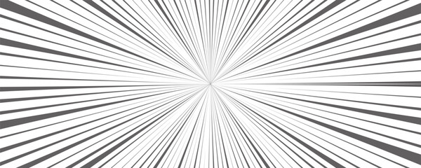 Wall Mural - sun rays background. white and grey radial abstract comic pattern. vector explosion abstract lines b