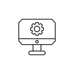 Development icon design with white background stock illustration