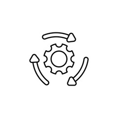 Development icon design with white background stock illustration
