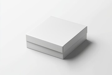 Aufkleber - This is a simple white carton product box mockup, side view, with a clipping path. It is additionally a clear blank rectangular cardboard phone case mockup. There is also a simple closed shoe package