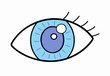 © johndaly - Blue human eye stock illustration