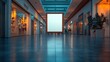 © Five Million Stock - Blank advertising mockup for advertisement at the shopping mall or A mockup poster stands within a shopping Centre mall