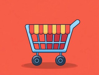 Poster - Streamlined E commerce Checkout Process Seamless Digital Shopping Experience for Modern Consumers  Flat Design Showcasing the Efficient and User friendly Checkout Flow of an Online Retail Platform