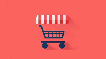  - Flat design of a modern e commerce B2B platform interface featuring various tools and analytics for online business transactions shopping and market research
