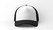 © sorin - Realistic monochrome trucker hat front view mockup for professional design presentation