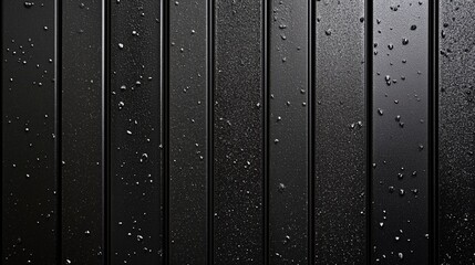 Wall Mural - Wide vertical metalized black metallic black stripes with glitter.