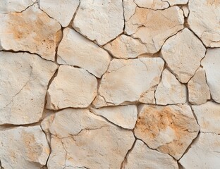 Wall Mural - Cracked stone wall texture background