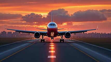 aeroplane departing the airport