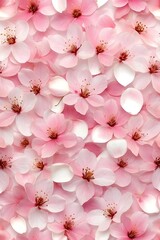 Semi transparent cherry blossom petals over a soft pink base -2
