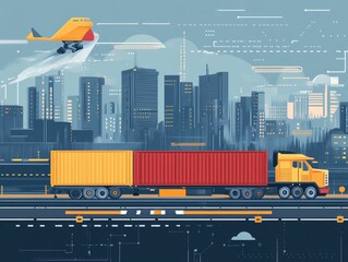 Poster - Optimizing Logistics and Transportation Performance with Data Analytics and Visualization   Monitoring supply chain efficiency delivery tracking and distribution network insights through a modern