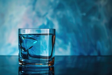 Poster - A glass of water placed on a table