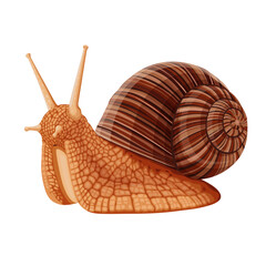 Wall Mural - snail on white background.Vector eps 10