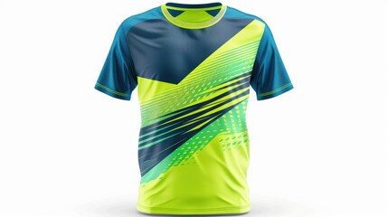 Green and Blue Sports T-shirt Design