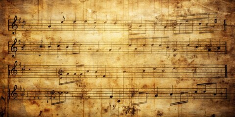 distressed sheet music grunge texture for background or design projects, grunge, distressed, sheet m