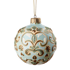 Wall Mural - [transparent background png]ornament with gold and green detail