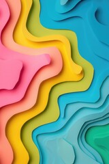 Poster - A colorful and wavy design, perfect for various creative projects
