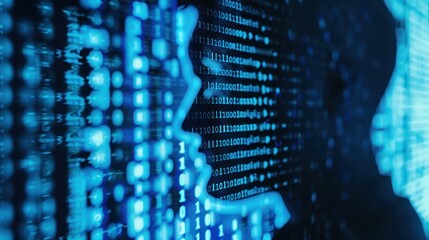 Digital  Human  Form  in  Binary  Code