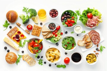 Poster - A platter filled with various dishes and snacks, ideal for party or gathering use