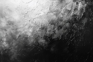 Poster - A close-up shot of a wet surface in black and white