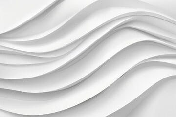 Poster - A simple design featuring wavy lines on a white background, suitable for use in graphic designs or digital art projects
