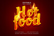 © robby - hot food 3d editable text effect