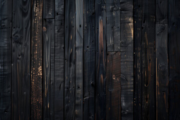 Wall Mural - dark old wooden planks background