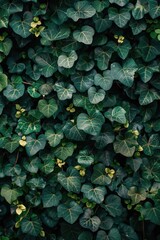 Poster - A detailed view of a group of green leaves