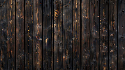 Wall Mural - old wooden background from planks. rustic abstract dark wood texture.