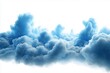 © Benjawan - Abstract cloud formation, isolated on white, 3D illustration. Copy space for text, No logo, No Trademark, No text