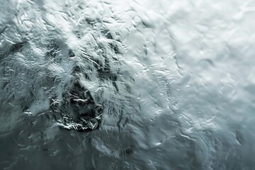Aufkleber - A polar bear swims through the icy waters, its fur glistening in the sunlight